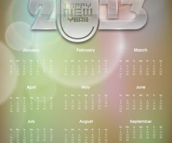 2013創意日曆收藏設計向量