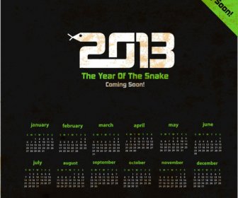 2013 Kreatif Kalender Koleksi Desain Vektor