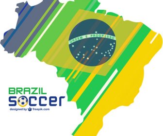 2014 Brazil World Football Tournament Vector Background