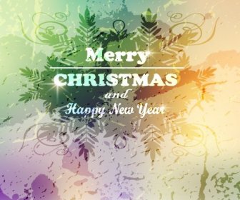 2014 Christmas And New Year Grunge Vector Backgrounds