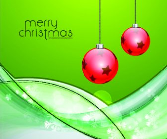 2014 Christmas Baubles With Holiday Backgrounds Vector