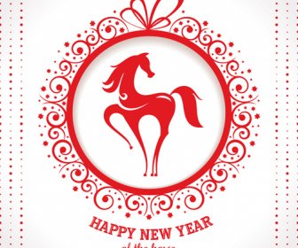 2014 Horse New Year Design Vecotr