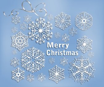 2014 Merry Christmas Snowflake Background Graphics