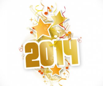 2014 New Year Creative Design Vectors