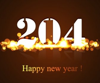 2014 New Year Text Design Background Set