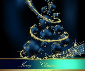 2014 Sparkling Christmas Tree Backgrounds Vector