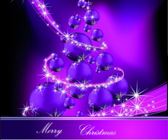 2014 Sparkling Christmas Tree Backgrounds Vector