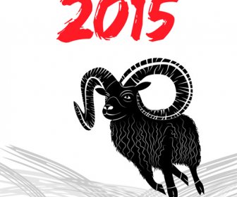 Cabras De 2015 Para Férias Arte De Fundo