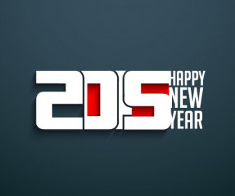 2015 Happy New Year Dark Background Vector