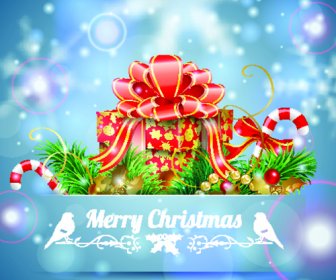 2015 Merry Christmas Card Vector Design