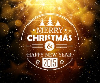 2015 New Year And Christmas Dream Background Vector