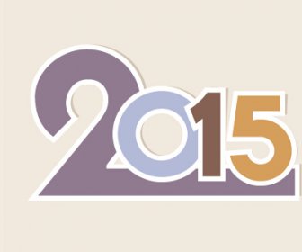 2015 Año Nuevo Tema Vector