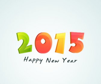 2015 New Year Theme Vector