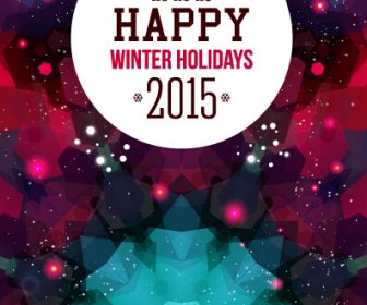 2015 Vacaciones De Invierno Año Nuevo Background Vector