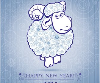 2015 Year Of The Sheep Vectors Background