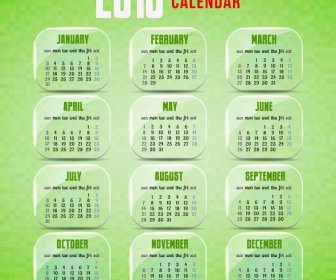 2016 カレンダー テンプレート
