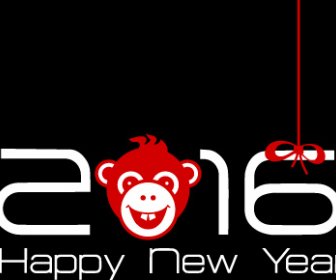 Tahun 2016 Vektor Monyet