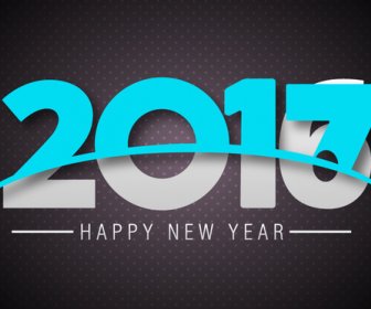 2017 Yeni Yıl şablon şekil Dönüştürme Numaraları Ile