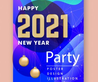 2021 Festa Cartaz Enfeites Modernos Pontos Conexão