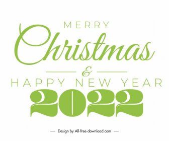 2022 New Year Cover Bright Green Texts Numbers