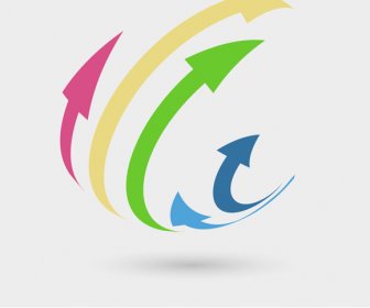 3D Okları Logo Kavramı