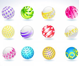 3d balls set