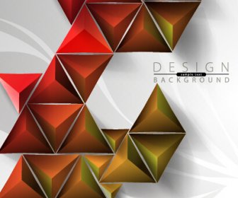 3D Geometrie Glänzenden Hintergrund Grafik Vektor