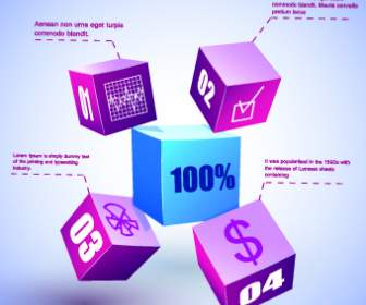 3d Infographic And Diagram Vector Set