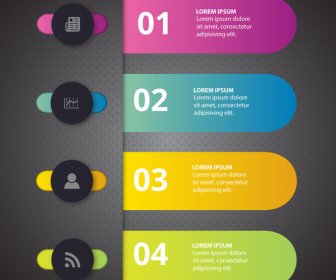 가로 바에 다채로운 3d Infographic 디자인