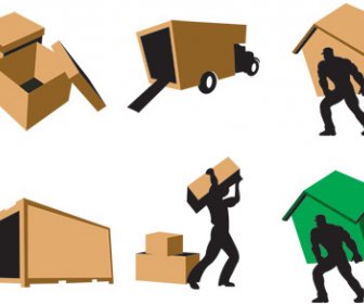 3d Movers Icon Set