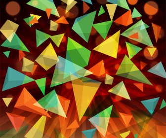 3d Rectangle Abstract Background