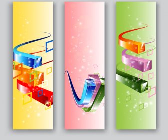 3d Square Abstract Banner