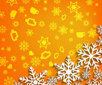 3d Vector Illustration Abstract Christmas Background