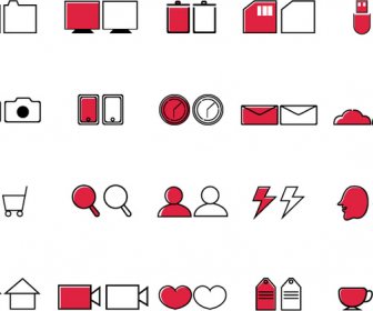 40 Monoline And Modern Vector Icons