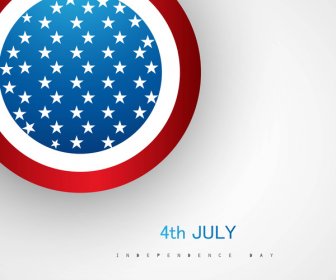 4 Juli Vektor Lingkaran Hari Kemerdekaan Amerika -2