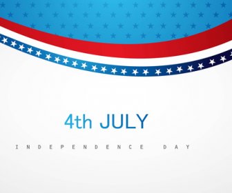 4 De Julho Dia Da Independência Americana Vetor Elegante