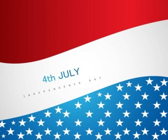 4 Luglio - Giorno Dell'indipendenza Americana Vettore Sfondo