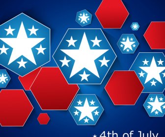 7 월 미국의 독립 기념일 플래그 크리에이 티브 디자인의 4