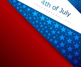 4 Luglio, Giorno Dell'indipendenza Americana Bandiera Creativo Filo Celebrazione Ondata Design
