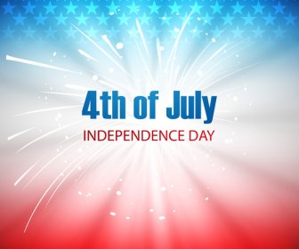 4th Of July United States Of America Beautiful Background Vector