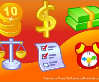 6 Kostenlose Vektor-Geld-icons