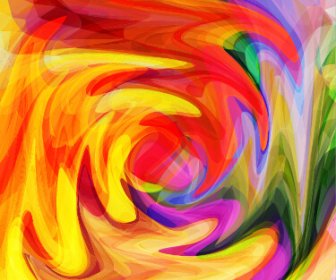 Abstract Artistic Effect Colorful Vector Background