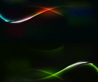 Abstract Background Black Colorful Wave Vector