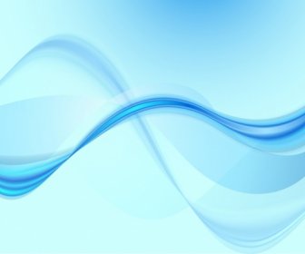 Abstract Background Blue Curves Decoration