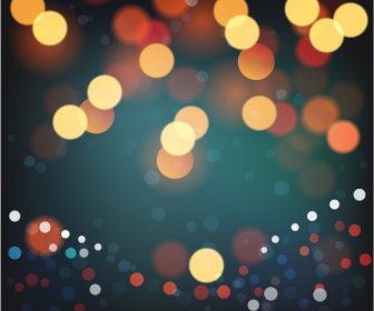 Abstract Background Bokeh Blurred Lights Decor