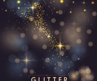 Abstract Background Bokeh Glittering Light Decoration