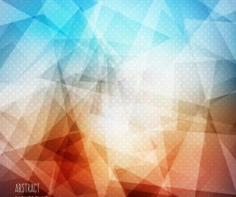Abstract Background Bright Colorful Polygonal Ornament