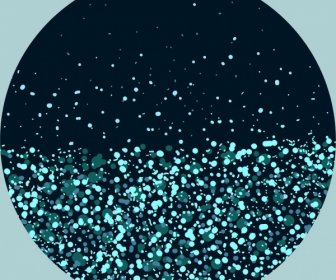 Abstract Background Circle Layout Glitter Spots Dark Backdrop