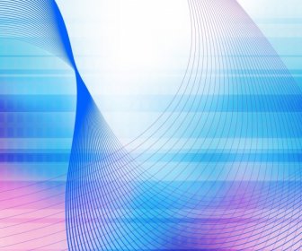 Abstract Background Colored Curved Lines Decoration