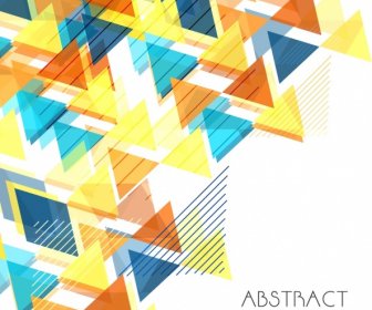 Abstract Background Colorful Geometric Design